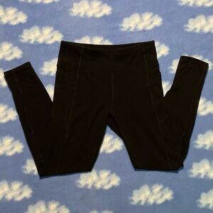 Black Athletic Leggings with Pockets
